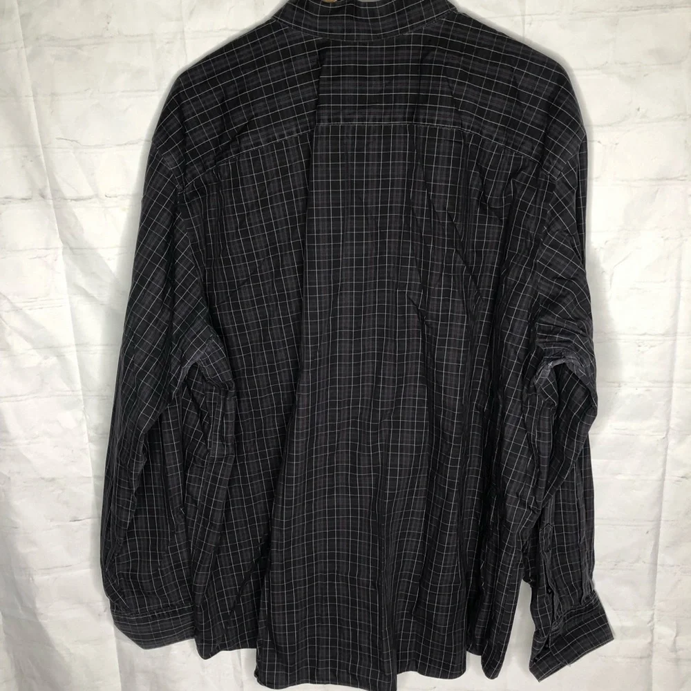EDDIE BAUER Mens Classic Fit Wrinkle Resistant Button Front Shirt Size 2XL